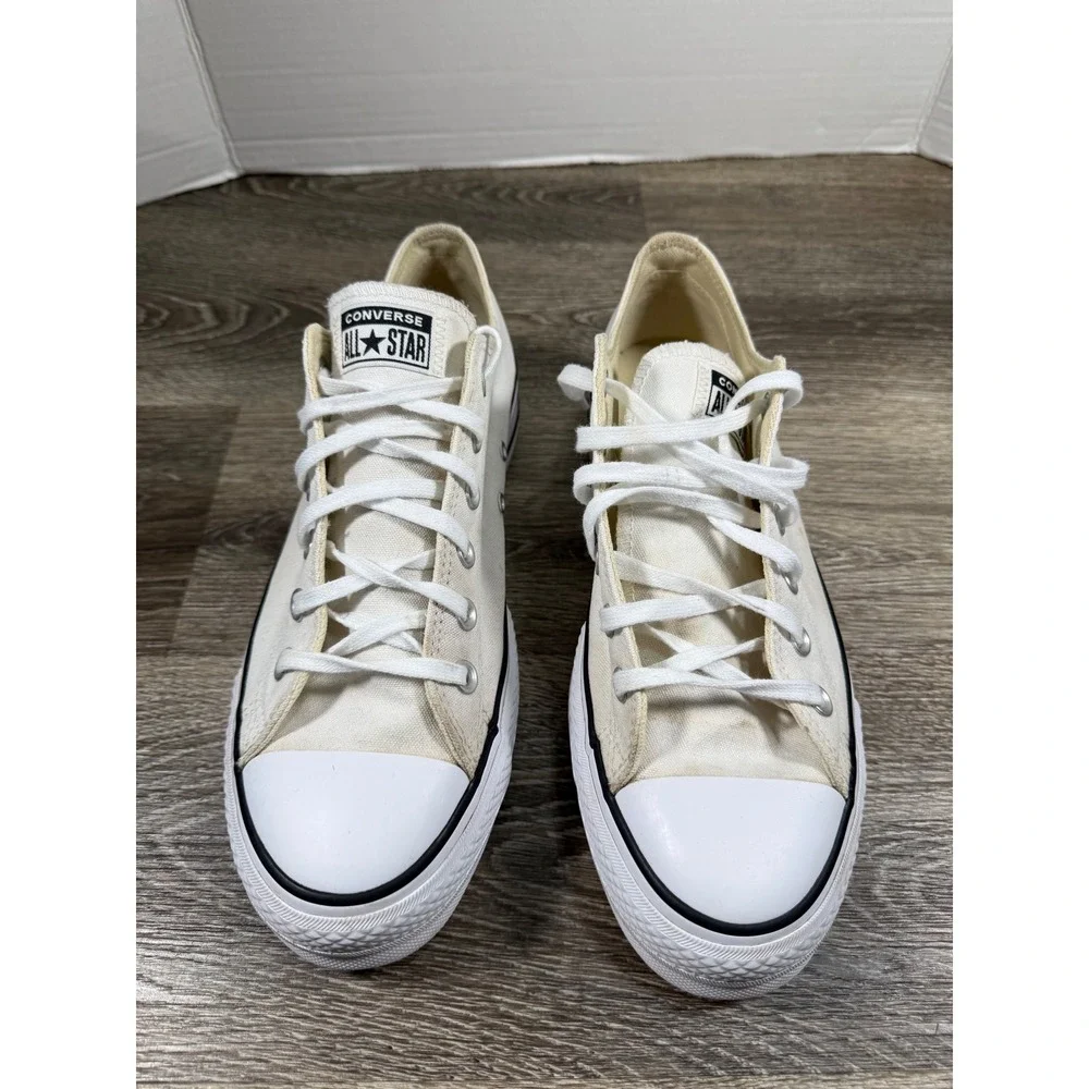 Converse‎ Chuck Taylor All Star Lift Platform Low Top White Sneakers Streetwear